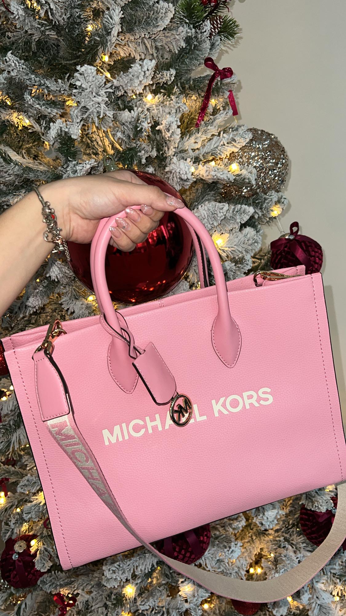 Tote Bag Rosa con Correa Marca