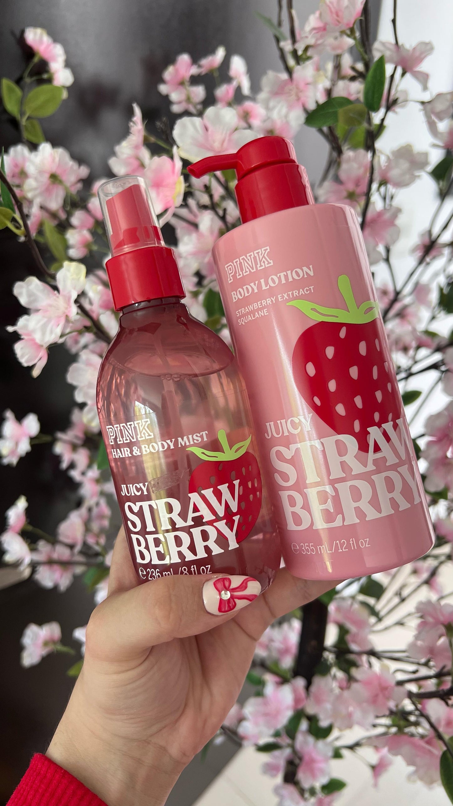 Pink Juicy Straw Berry Pefume y Crema