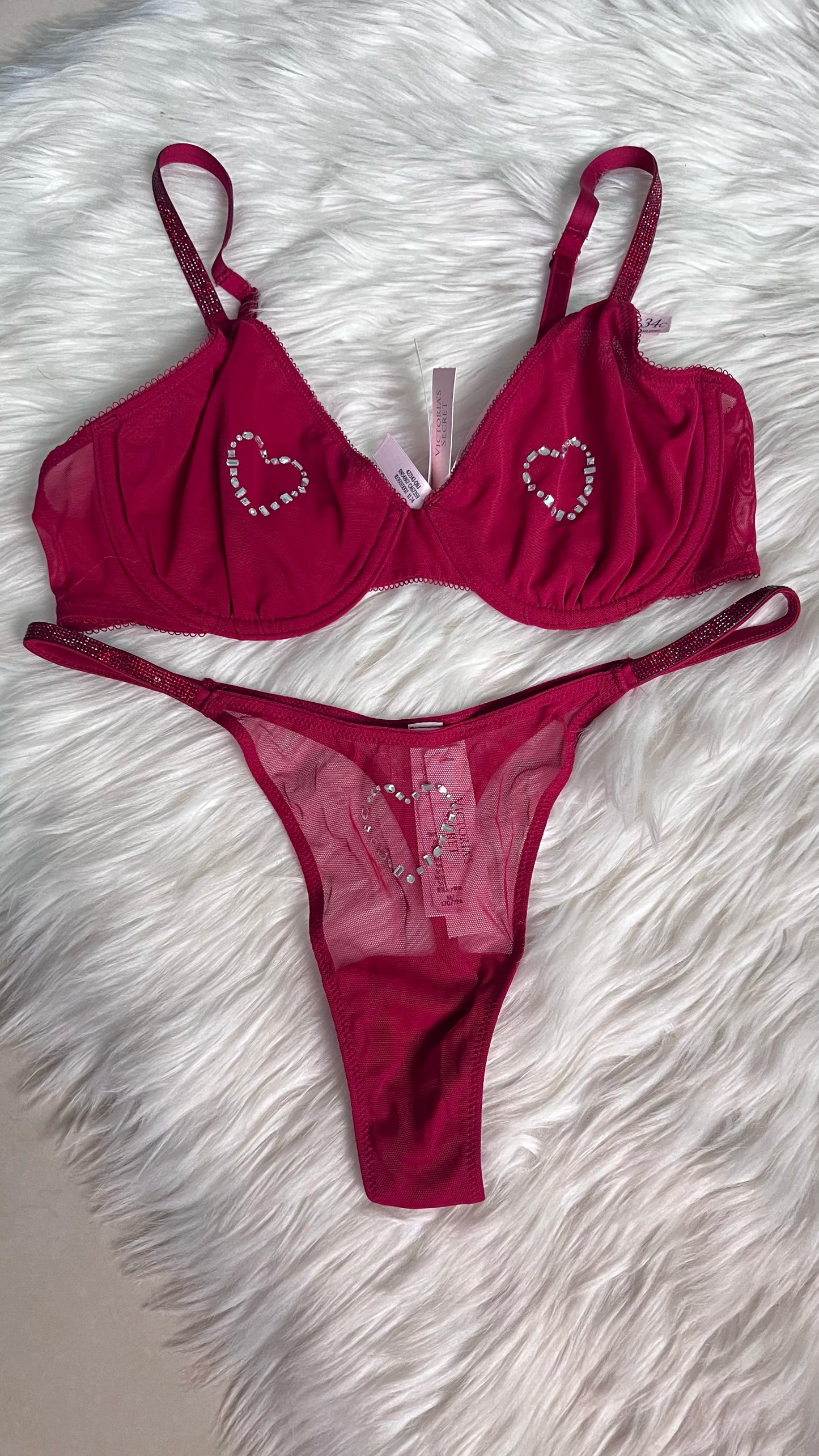 Conjunto Victoria’s Secret – Set “Red Love Spark” ❤️✨