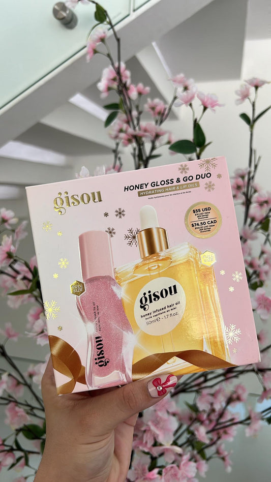 Gisou Honey Gloss & Hair Oil Go Duo - Aceite para cabello  🐝✨