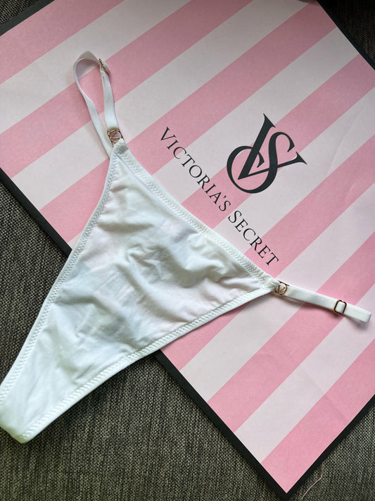 Cotton Thong Blanca