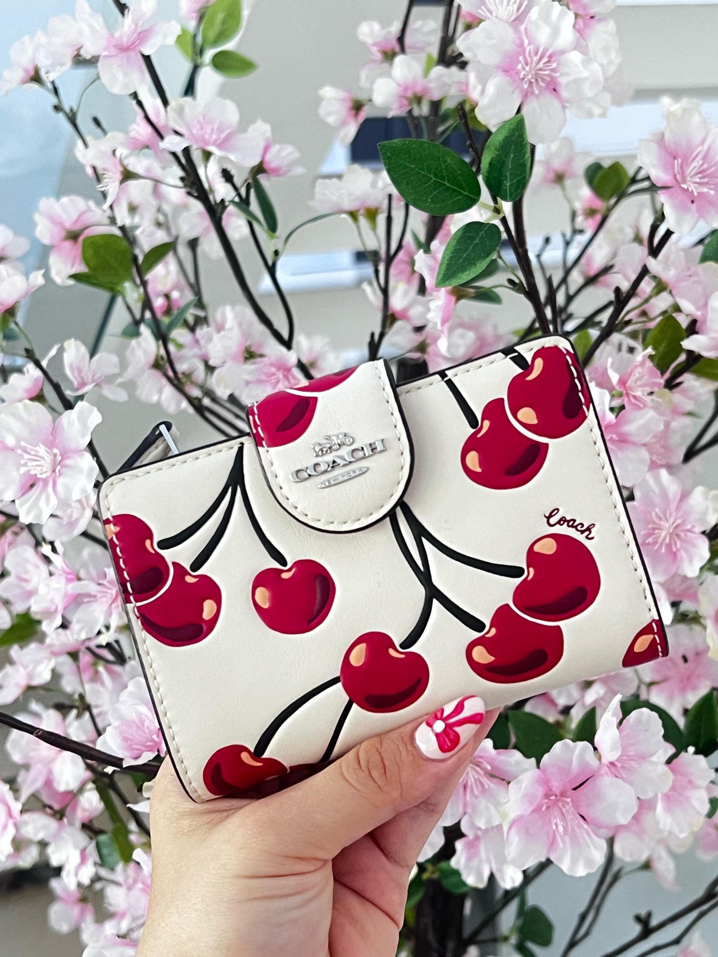 Coach Wallet Cherry Print 🍒✨