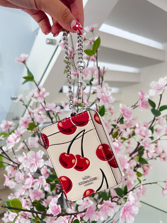 Coach CardCase Cherry Print 🍒✨